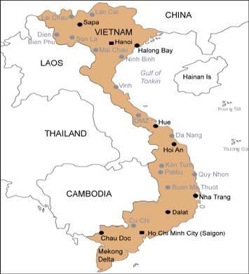 Viet Nam map.