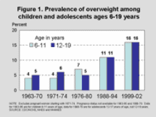 Prevalence of overweight among children and adolescents: United States, 2006.