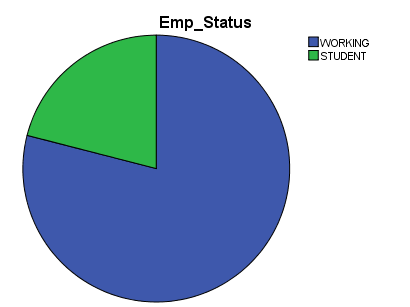 Employment status of patients