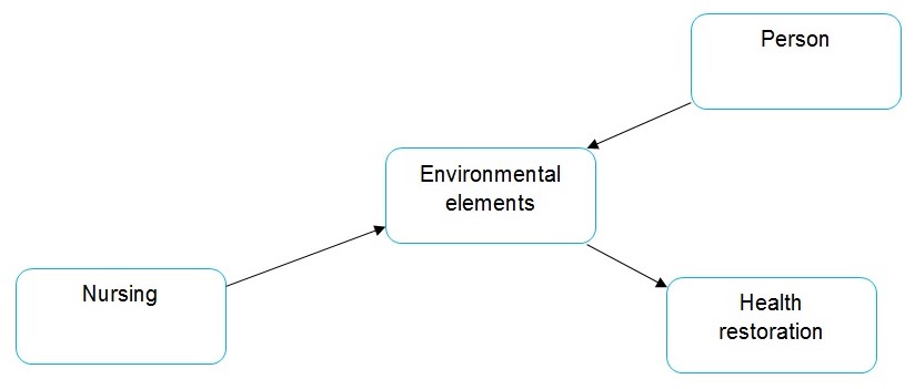 Diagram representation of Nightingale’s Environmental theory