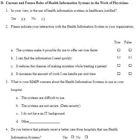 Current and Future Roles of Health Information Systems in the Work of Physicians